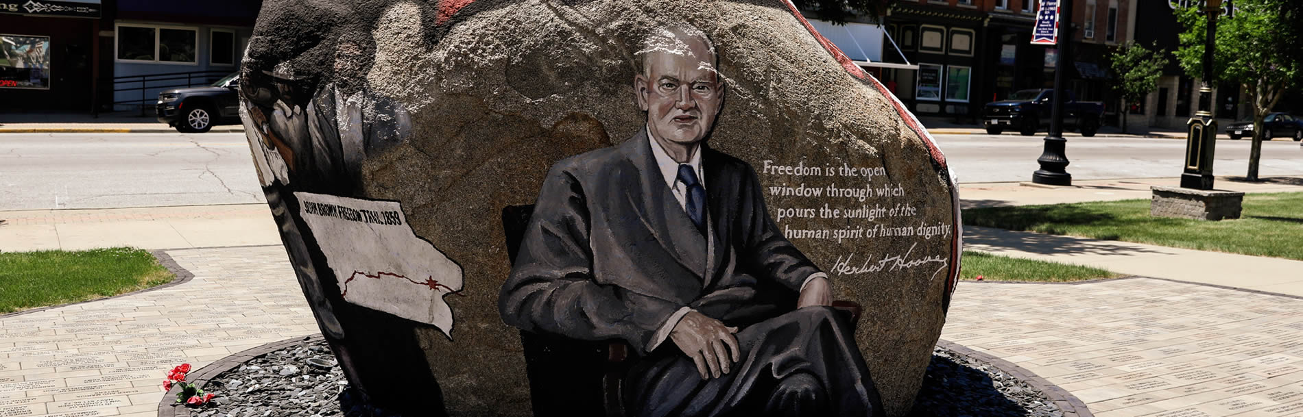 tipton iowa herbert hoover quote and artwork
