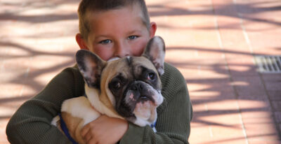 BOY AND DOG